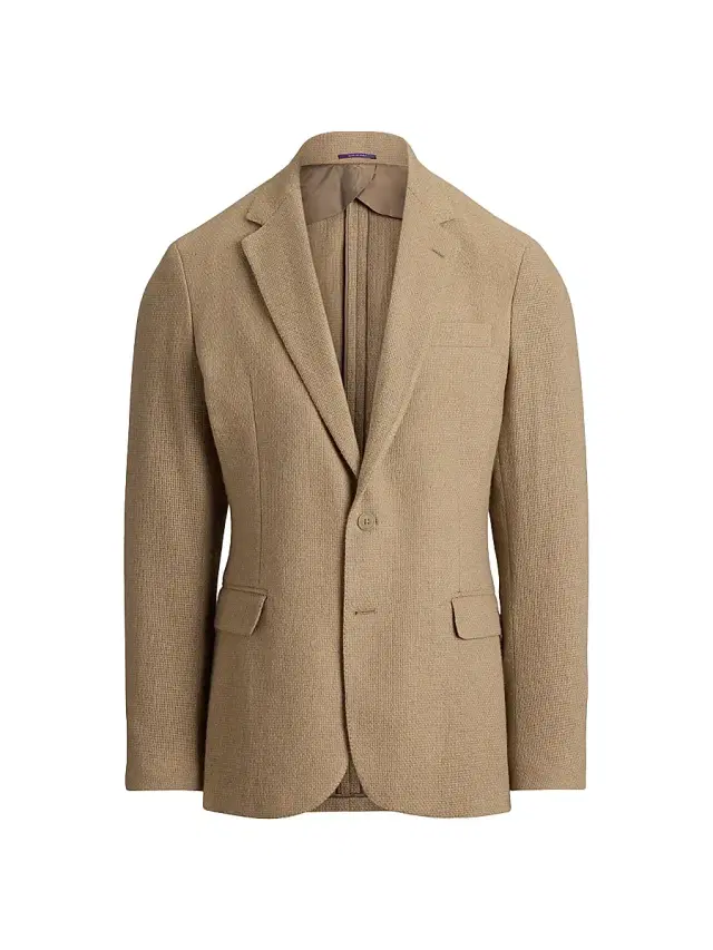 Men's Hadley Hand-Tailored Cashmere Jacket - Taupe Multi