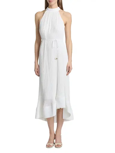 Milly Women's Nalani Pleated Midi-Dress | Thumbnail 3 Milly Women's Nalani Pleated Midi-Dress | Thumbnail 3