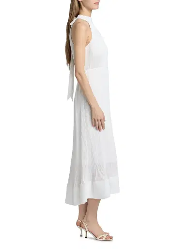 Milly Women's Nalani Pleated Midi-Dress | Thumbnail 4 Milly Women's Nalani Pleated Midi-Dress | Thumbnail 4