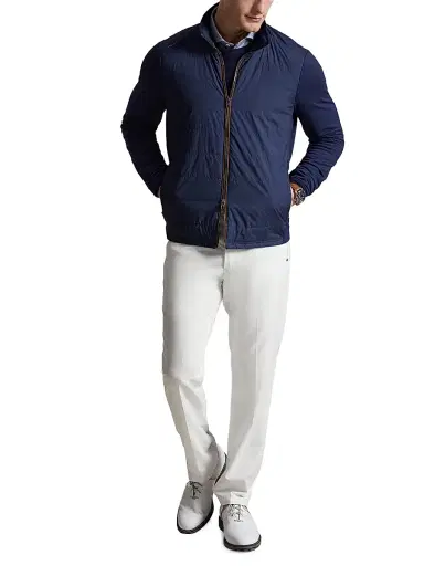 RLX Ralph Lauren Men's Performance Quilted Zip-Front Sweatshirt - Refined Navy - Size XXL | Thumbnail 2