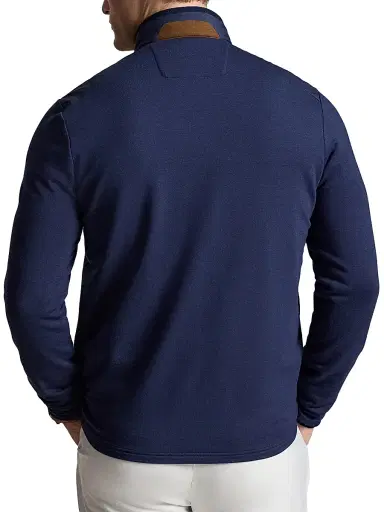 RLX Ralph Lauren Men's Performance Quilted Zip-Front Sweatshirt - Refined Navy - Size XXL | Thumbnail 4