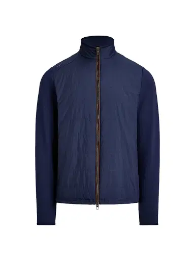 RLX Ralph Lauren Men's Performance Quilted Zip-Front Sweatshirt - Refined Navy - Size XXL | Thumbnail 1