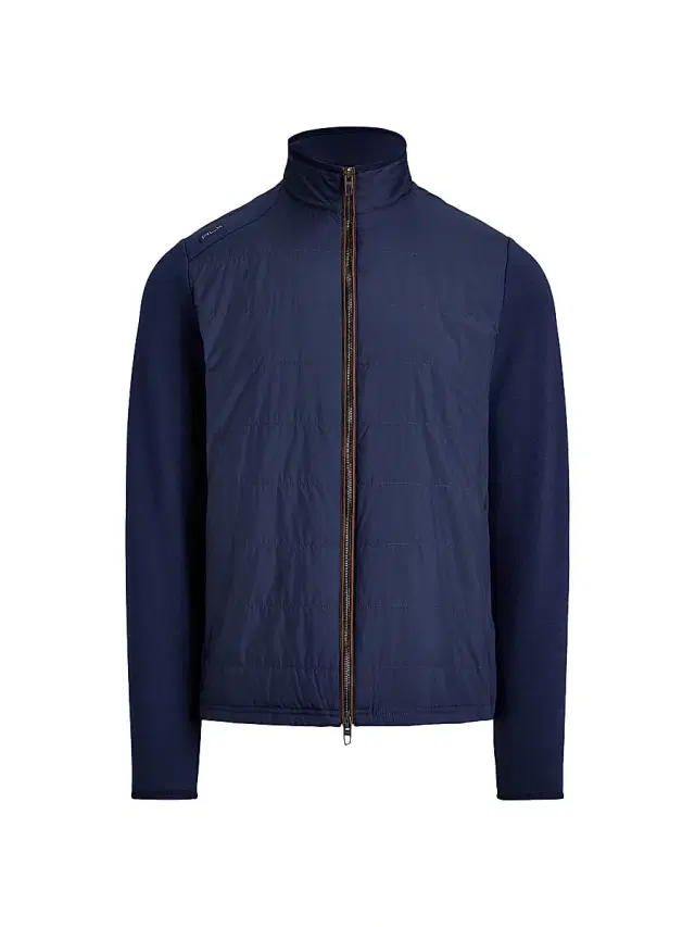 Men's Performance Quilted Zip-Front Sweatshirt - Refined Navy