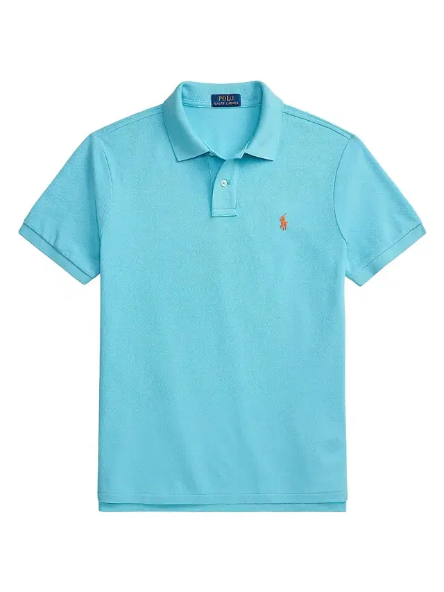 Polo Ralph Lauren Men's Logo Cotton Mesh Polo - Perfect Turquoise