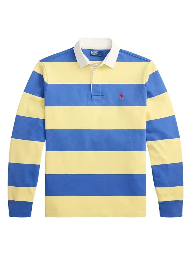 Polo Ralph Lauren Men's Rugby Striped Cotton Shirt - Resort Gold Modern Royal