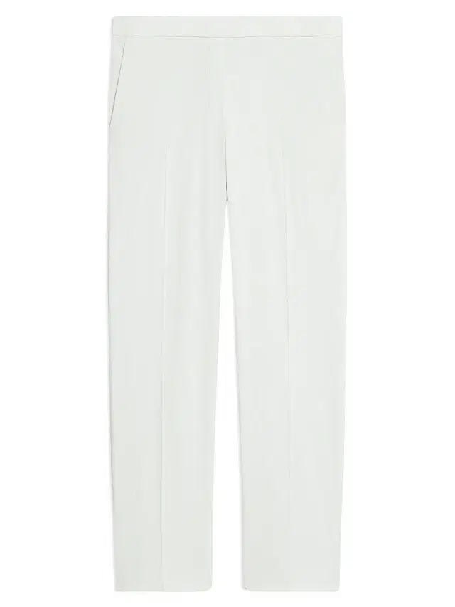 Theory Women's Treeca Linen Pull-On Crop Pants - Light Sea Glass