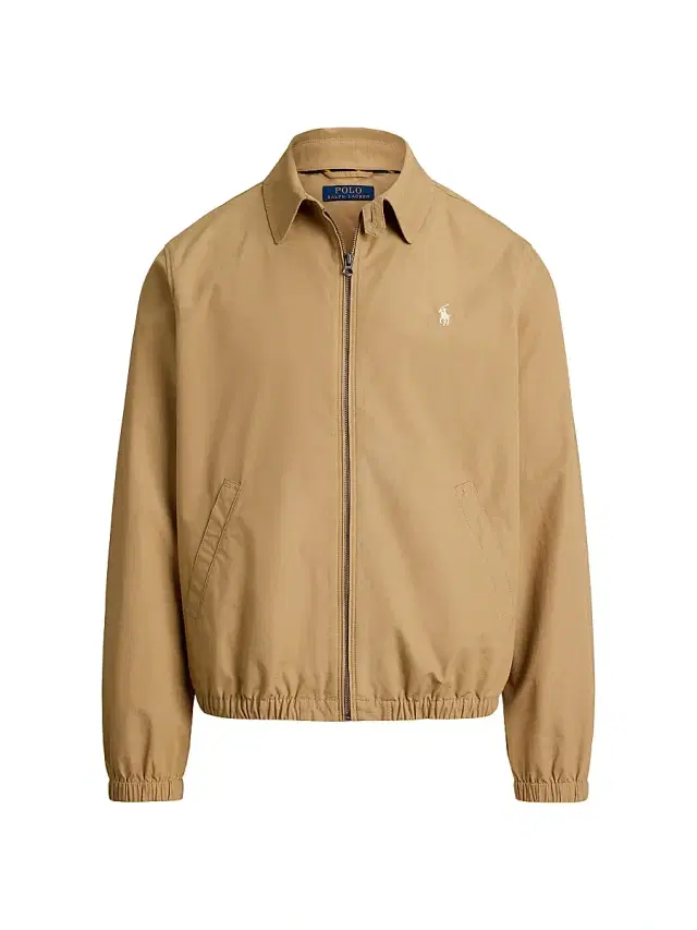 Men's Cotton Poplin Windbreaker Jacket - Cafe Tan