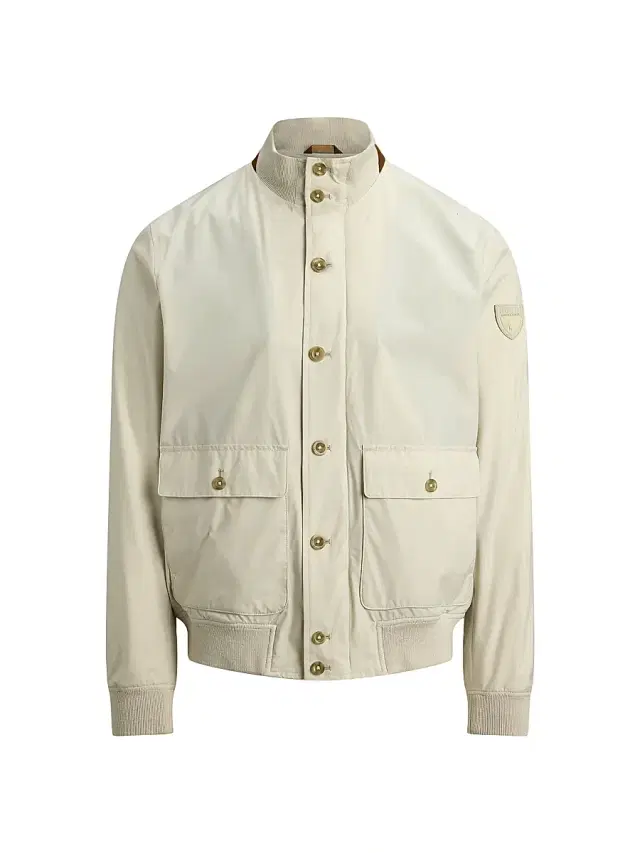Polo Ralph Lauren Men's Gabardine Stand Collar Bomber Jacket - Basic Sand