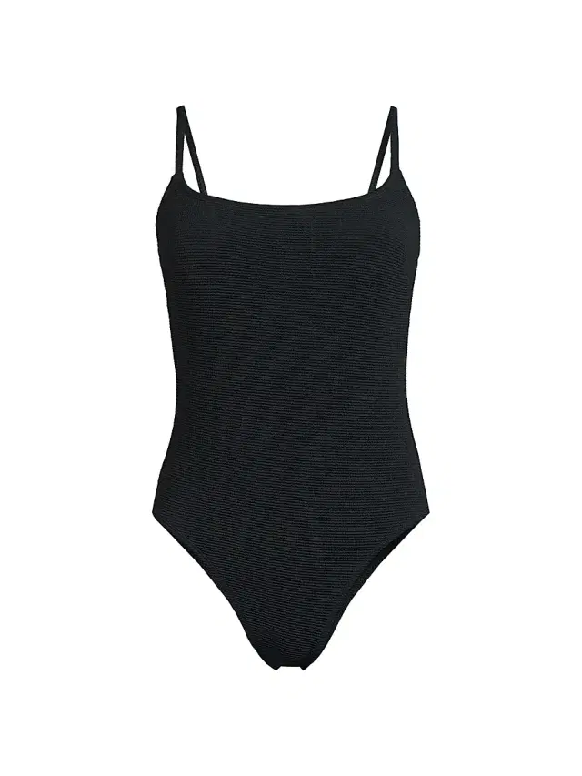 Milly Women's Grace Solid One-Piece Swimsuit - Black