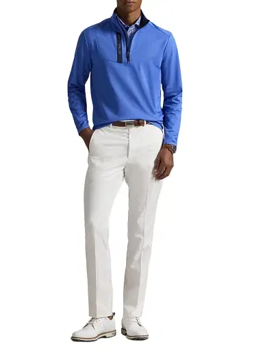 RLX Ralph Lauren Men's Luxury Jersey Quarter-Zip Sweatshirt - Maidstone Blue - Size XXL | Thumbnail 2