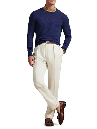 Polo Ralph Lauren Men's Better Linen Open-Knit Sweater - New Classic Navy - Size XXL | Thumbnail 2 Polo Ralph Lauren Men's Better Linen Open-Knit Sweater - New Classic Navy - Size XXL | Thumbnail 2