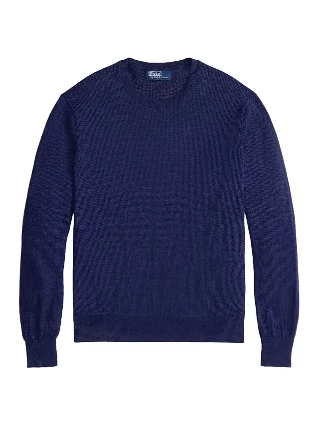 Polo Ralph Lauren Men's Better Linen Open-Knit Sweater - New Classic Navy