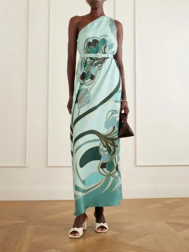 La DoubleJ Printed Silk Satin Maxi Dress | Thumbnail 2 La DoubleJ Printed Silk Satin Maxi Dress | Thumbnail 2