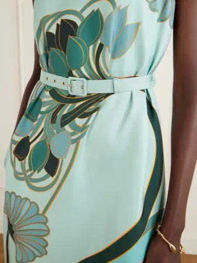 La DoubleJ Printed Silk Satin Maxi Dress | Thumbnail 5 La DoubleJ Printed Silk Satin Maxi Dress | Thumbnail 5