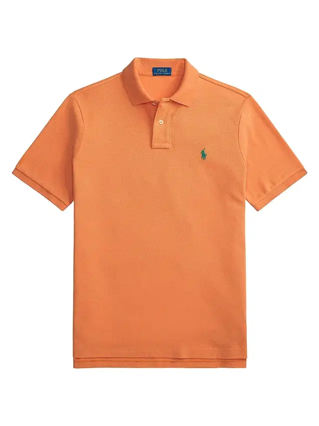 Polo Ralph Lauren Men's Logo Cotton Mesh Polo - Kona Orange