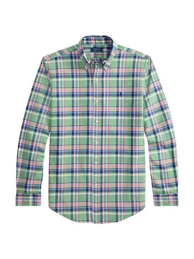 Polo Ralph Lauren Men's Classic Plaid Cotton Oxford Shirt