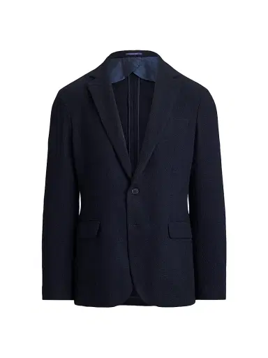 Ralph Lauren Purple Label Men's Hadley Hand-Tailored Cashmere Jacket - Navy | Thumbnail 1