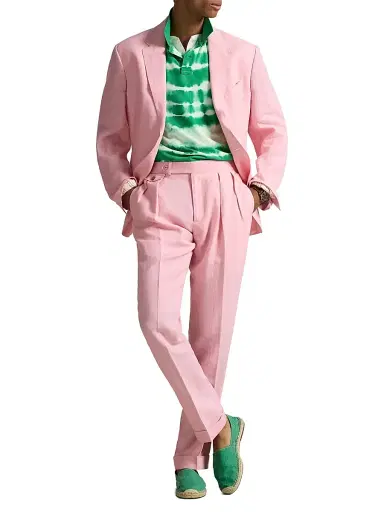 Polo Ralph Lauren Men's Linen Sport Coat - Resort Pink | Thumbnail 2
