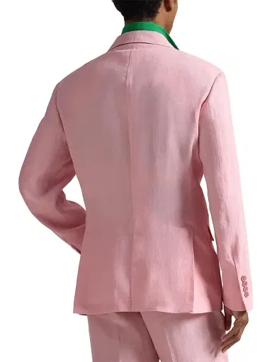Polo Ralph Lauren Men's Linen Sport Coat - Resort Pink | Thumbnail 4