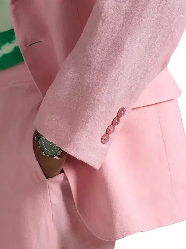 Polo Ralph Lauren Men's Linen Sport Coat - Resort Pink | Thumbnail 6