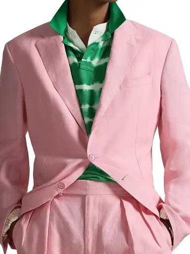 Polo Ralph Lauren Men's Linen Sport Coat - Resort Pink | Thumbnail 7