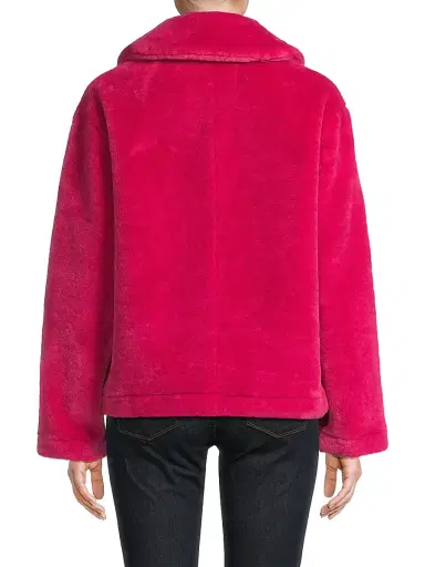 Milly Women's Short Faux-Shearling Jacket | Thumbnail 5