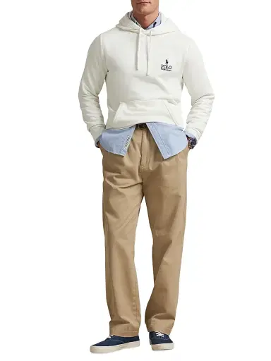 Polo Ralph Lauren Men's Seasonal Fleece Hoodie - Deckwash White | Thumbnail 2