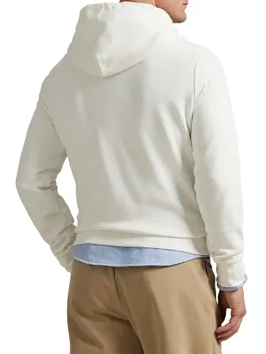 Polo Ralph Lauren Men's Seasonal Fleece Hoodie - Deckwash White | Thumbnail 4