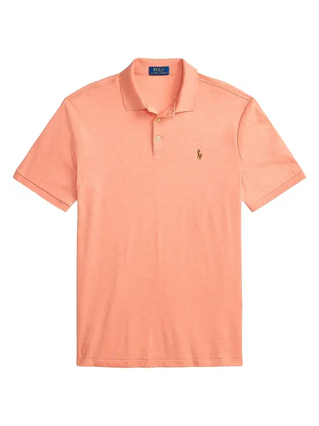 Polo Ralph Lauren Men's Pony Pima Cotton Polo Shirt - Soft Orange Heather