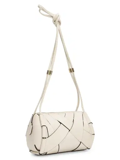 Ulla Johnson Women's Charlotte Woven Leather Camera Bag - Cowrie | Thumbnail 3