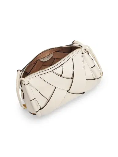 Ulla Johnson Women's Charlotte Woven Leather Camera Bag - Cowrie | Thumbnail 4