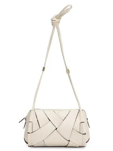 Ulla Johnson Women's Charlotte Woven Leather Camera Bag - Cowrie | Thumbnail 1