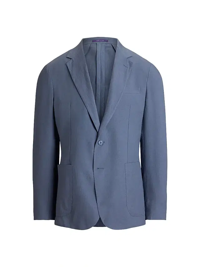 Ralph Lauren Purple Label Men's Hadley Hand-Tailored Silk-Linen Jacket - Vintage Indigo