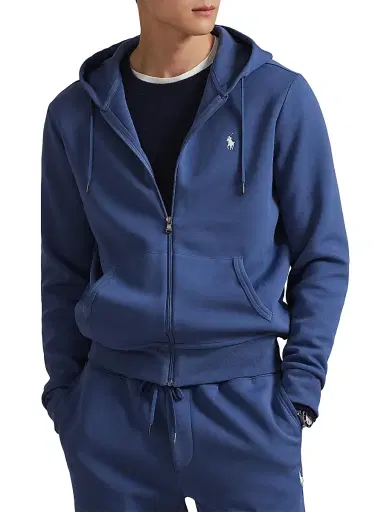 Polo Ralph Lauren Men's Double-Knit Full-Zip Hoodie - Night Navy - Size XXL | Thumbnail 3 Polo Ralph Lauren Men's Double-Knit Full-Zip Hoodie - Night Navy - Size XXL | Thumbnail 3