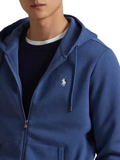 Polo Ralph Lauren Men's Double-Knit Full-Zip Hoodie - Night Navy - Size XXL | Thumbnail 5 Polo Ralph Lauren Men's Double-Knit Full-Zip Hoodie - Night Navy - Size XXL | Thumbnail 5