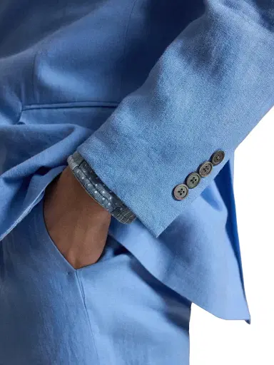 Polo Ralph Lauren Men's Linen Sport Coat - Sky Blue | Thumbnail 6