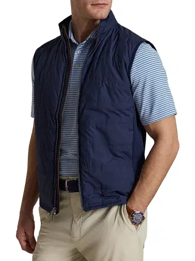 RLX Ralph Lauren Men's Striped Lightweight Airflow Knit Polo Shirt - Office Blue Old Royal - Size XXL | Thumbnail 6 RLX Ralph Lauren Men's Striped Lightweight Airflow Knit Polo Shirt - Office Blue Old Royal - Size XXL | Thumbnail 6