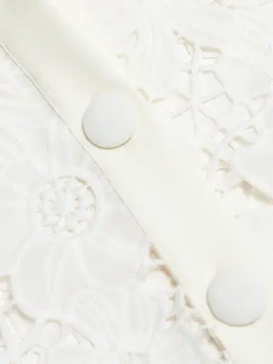 Milly Women's June Roja Lace Top - White - Size Large | Thumbnail 7 Milly Women's June Roja Lace Top - White - Size Large | Thumbnail 7