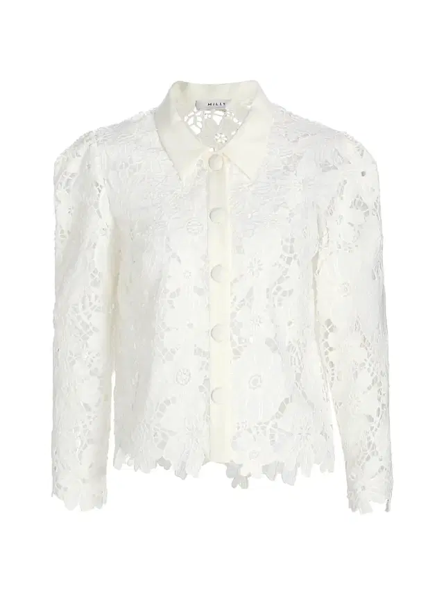 Milly Women's June Roja Lace Top - White