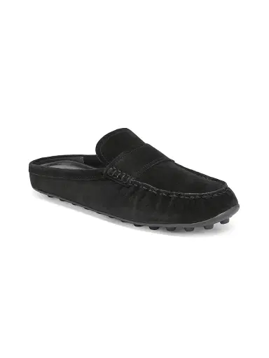 Vince Women's Berkley Driver Suede Mules - Black - Size 11 | Thumbnail 2