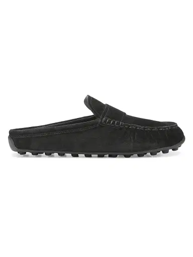 Vince Women's Berkley Driver Suede Mules - Black - Size 11 | Thumbnail 1