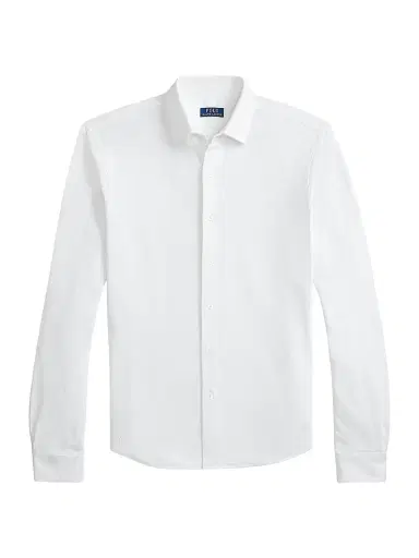 Polo Ralph Lauren Men's Textured Honeycomb Cotton Shirt | Thumbnail 1 Polo Ralph Lauren Men's Textured Honeycomb Cotton Shirt | Thumbnail 1