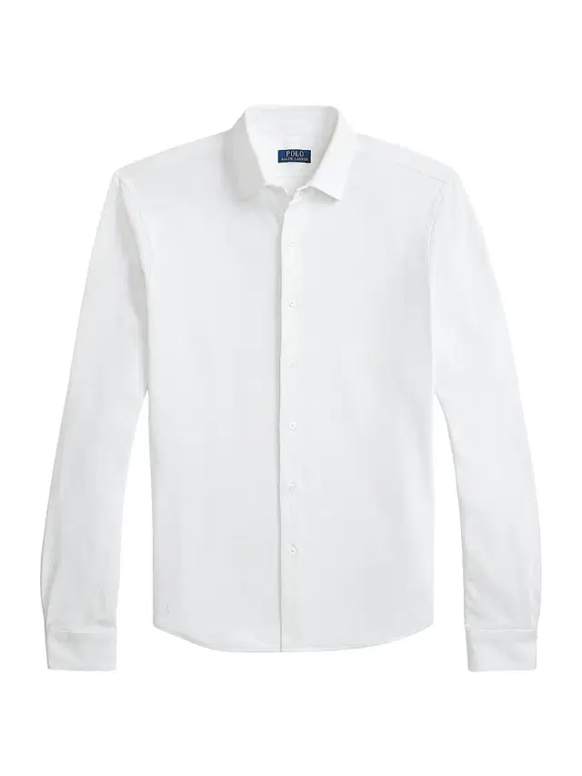 Polo Ralph Lauren Men's Textured Honeycomb Cotton Shirt - White