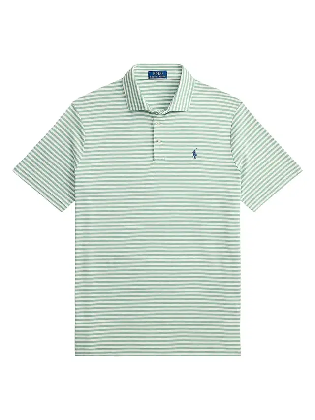 Polo Ralph Lauren Men's Striped Cotton Logo Polo Shirt - Faded Mint White