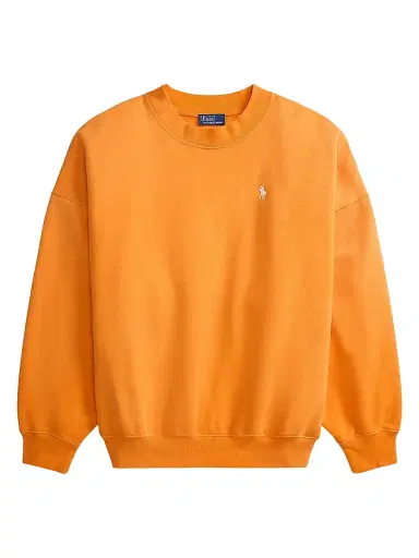 Polo Ralph Lauren Women's Logo Cotton-Blend Sweatshirt - Solar Orange | Thumbnail 1 Polo Ralph Lauren Women's Logo Cotton-Blend Sweatshirt - Solar Orange | Thumbnail 1