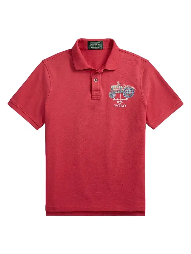 Polo Ralph Lauren Men's Artisan Cotton Mesh Polo Shirt - Sunrise Red