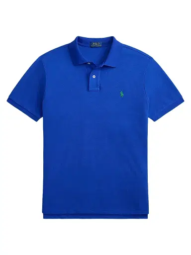 Polo Ralph Lauren Men's Logo Cotton Mesh Polo - Pacific Royal - Size XXL | Thumbnail 1