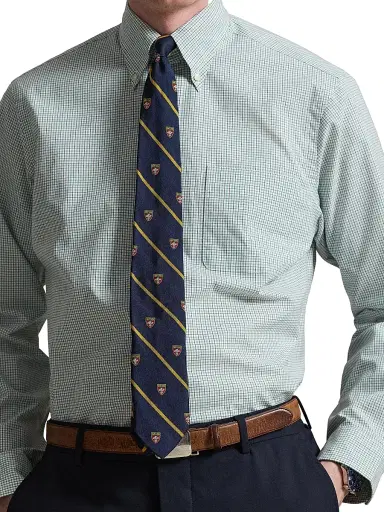 Polo Ralph Lauren Men's Poplin Button-Up Sport Shirt - Essex Green Blue Multi - Size XXL | Thumbnail 5 Polo Ralph Lauren Men's Poplin Button-Up Sport Shirt - Essex Green Blue Multi - Size XXL | Thumbnail 5