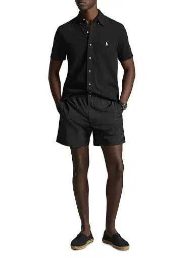 Polo Ralph Lauren Men's Elasticized Waistband Mid-Rise Trunks | Thumbnail 2 Polo Ralph Lauren Men's Elasticized Waistband Mid-Rise Trunks | Thumbnail 2