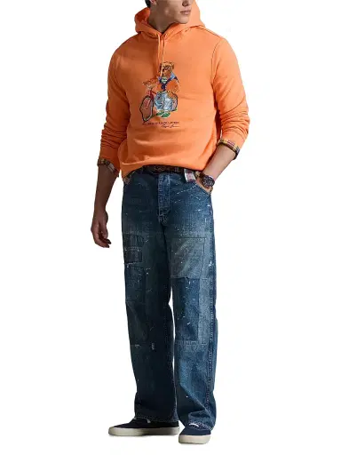 Polo Ralph Lauren Men's Preppy Polo Bear Fleece Hoodie - Poppy Summer Bear | Thumbnail 2